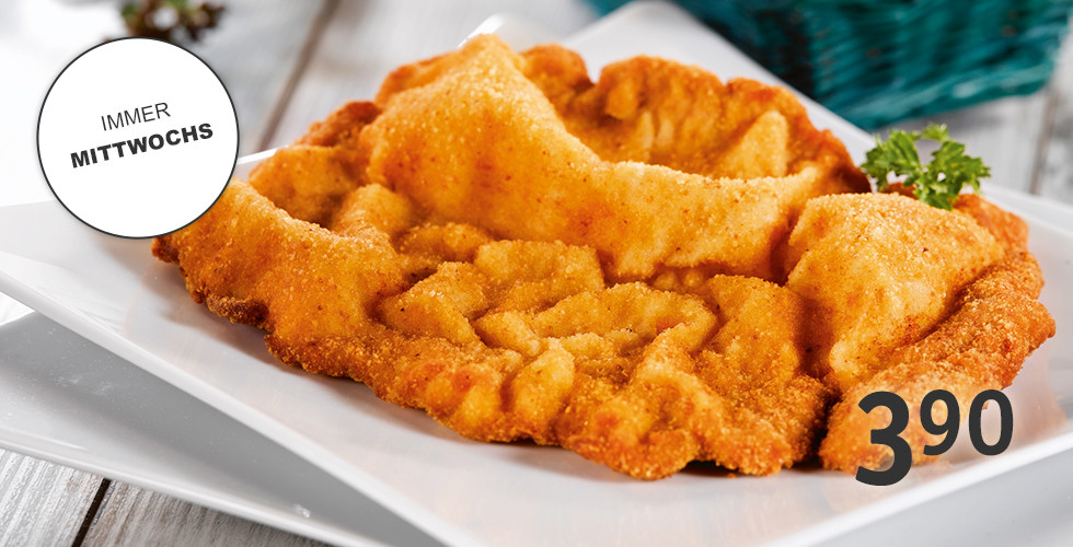 Riesenschnitzel immer Mittwochs