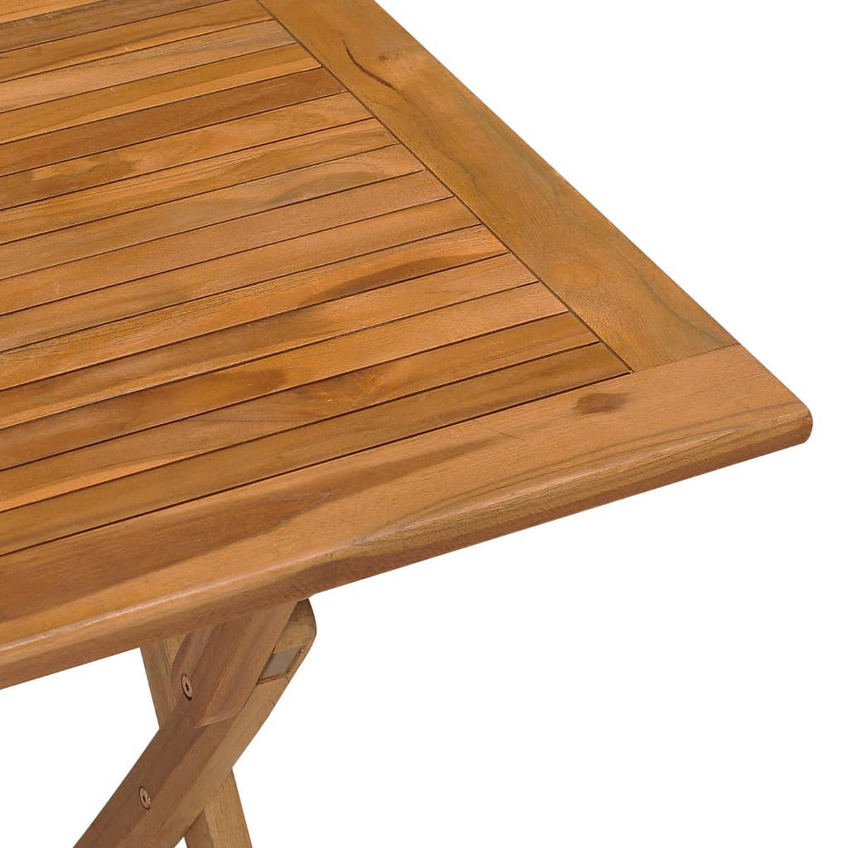KLAPPBARER Garten-Esstisch 90/60/75 Cm Massivholz Teak - Braun, Holz (90/60/75cm) - vidaXL