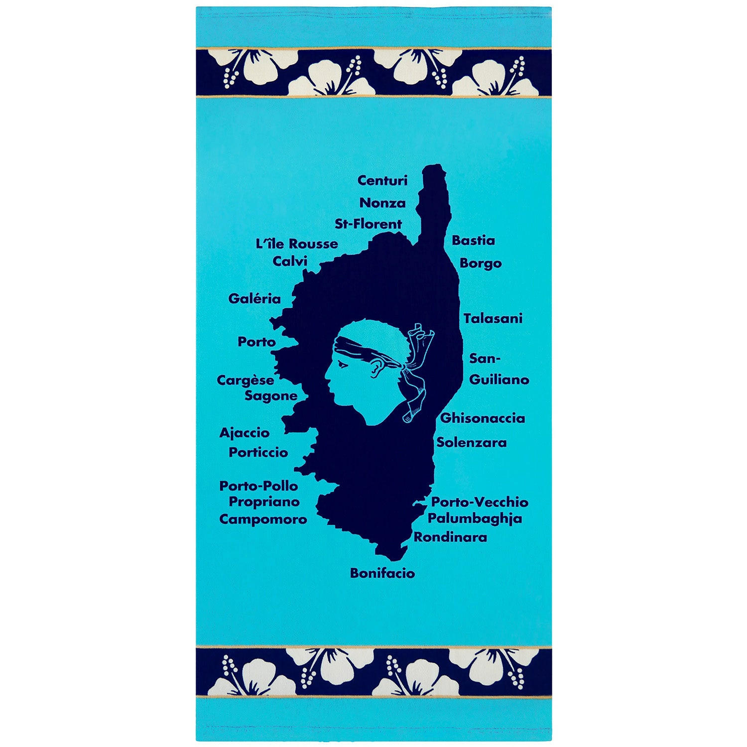 STRANDTUCH Kinder Mikrofaser Blau 70x140 250g/m² - Lavezzi - Blau, Textil (140/70cm) - LE COMPTOIR DE LA PLAGE