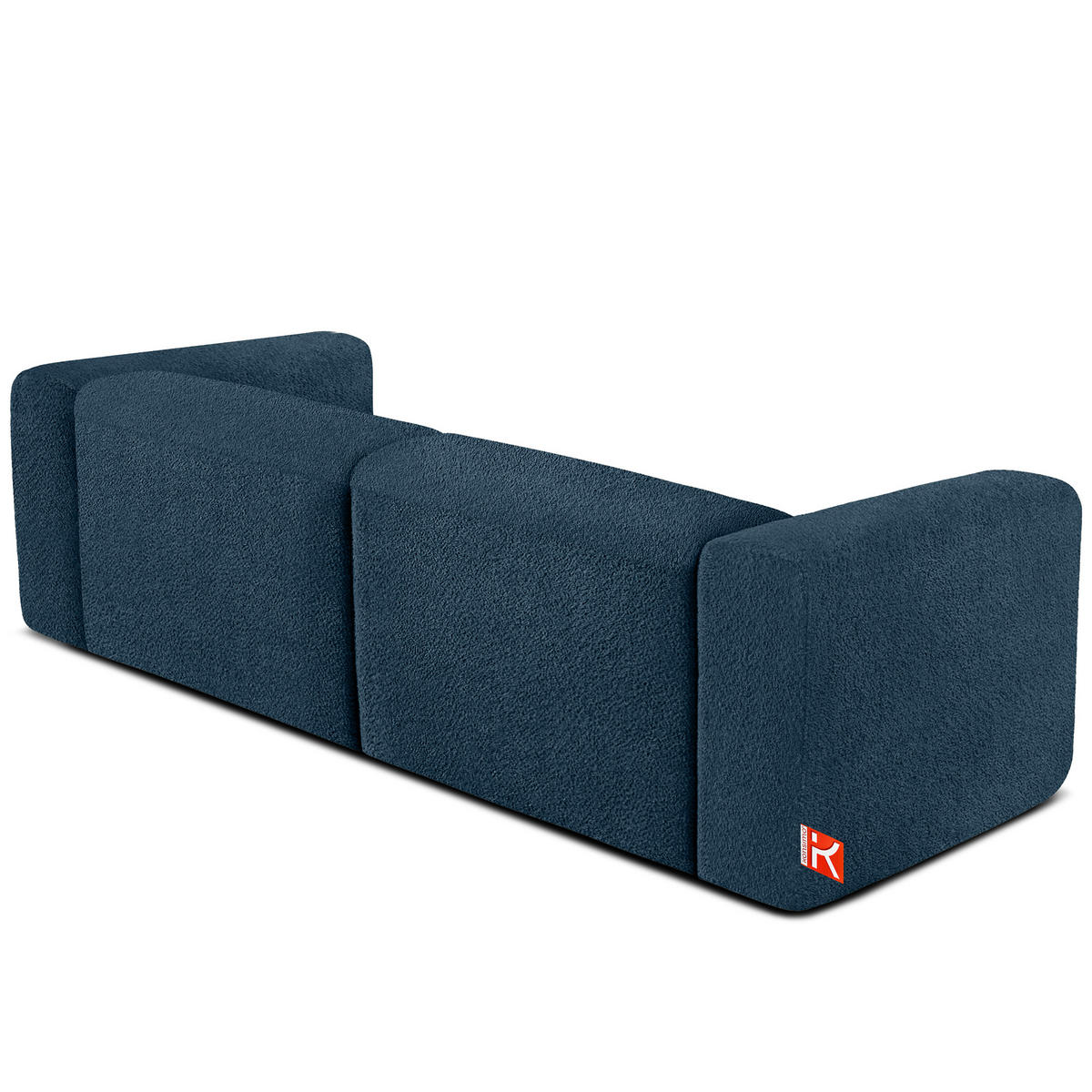 2,5-SITZER SOFA BUFFO, Marineblau - Dunkelblau, Holz/Holzwerkstoff (250/73/96cm) - KONSIMO®
