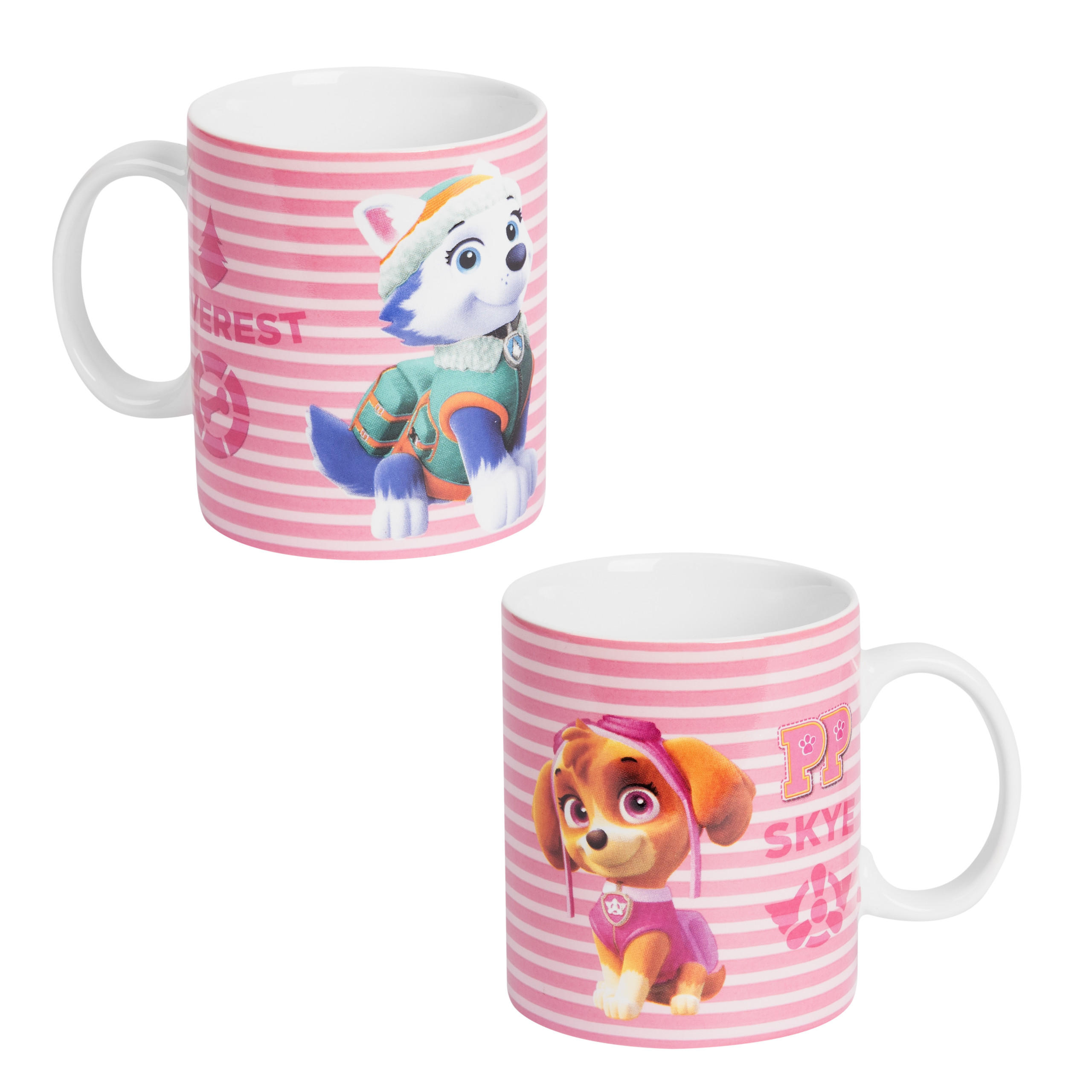 BECHER Paw Patrol Skye & Everest Rosa 320 ml - Rosa, Keramik (0.32L) - Paw Patrol