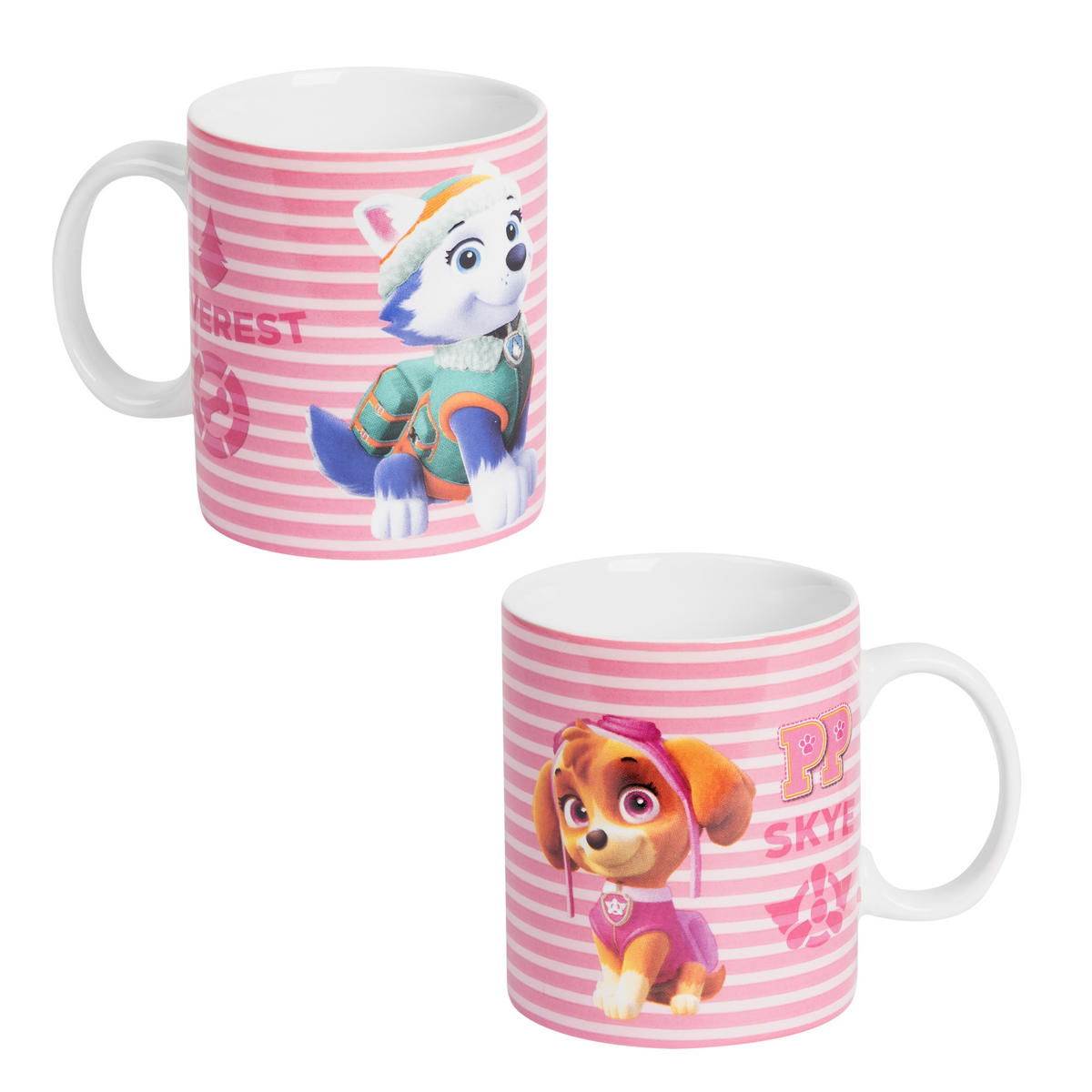 BECHER Paw Patrol Skye & Everest Rosa 320 ml - Rosa, Keramik (0.32L) - Paw Patrol