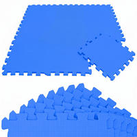 SPIELMATTE ab Null - 90 cm Baby Puzzlematte Blau - Blau, Kunststoff (30/30cm) - Littletom
