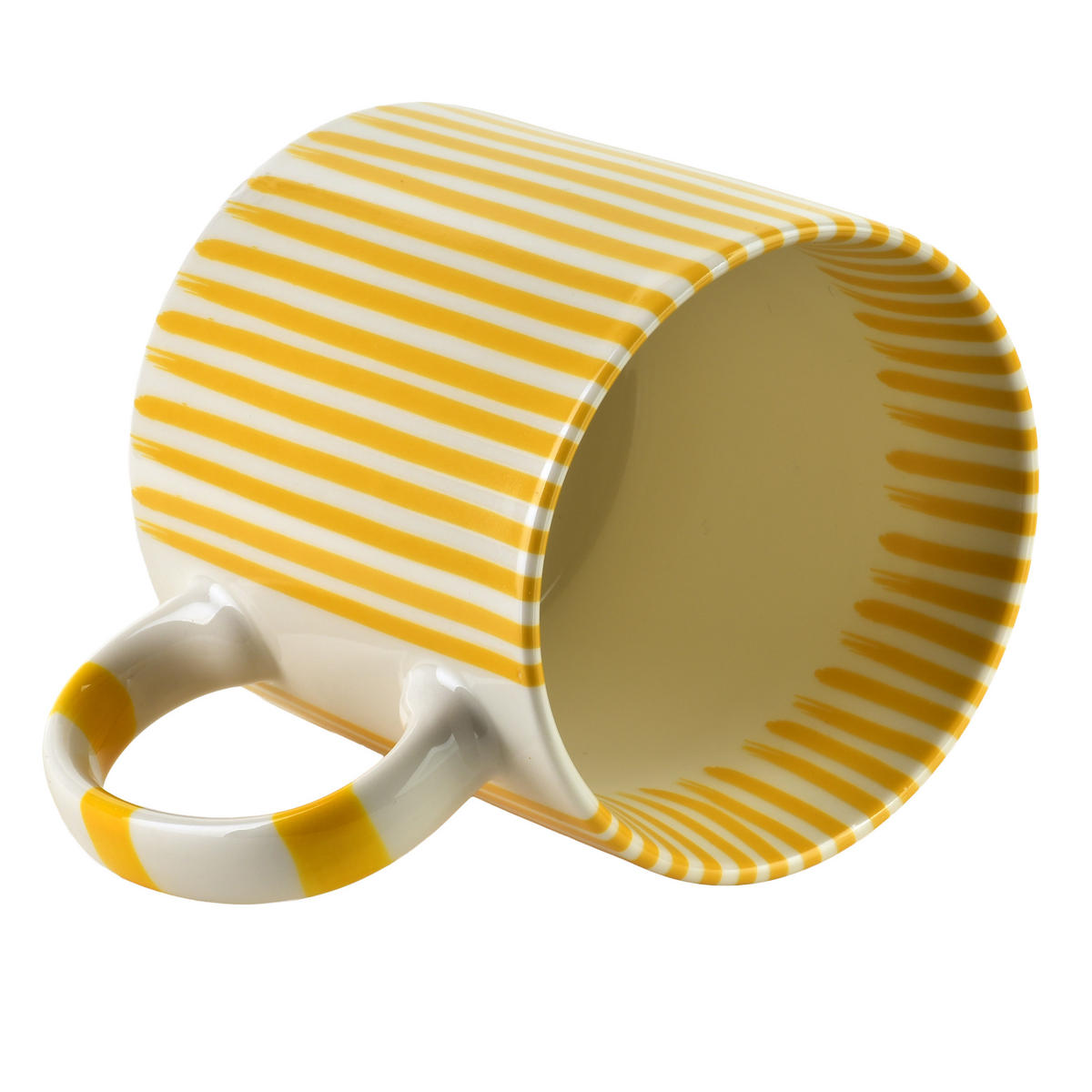 BECHER Ronnie gelb 9/13/9 cm Porzellan - Gelb, Keramik (0.38L) - Mondex