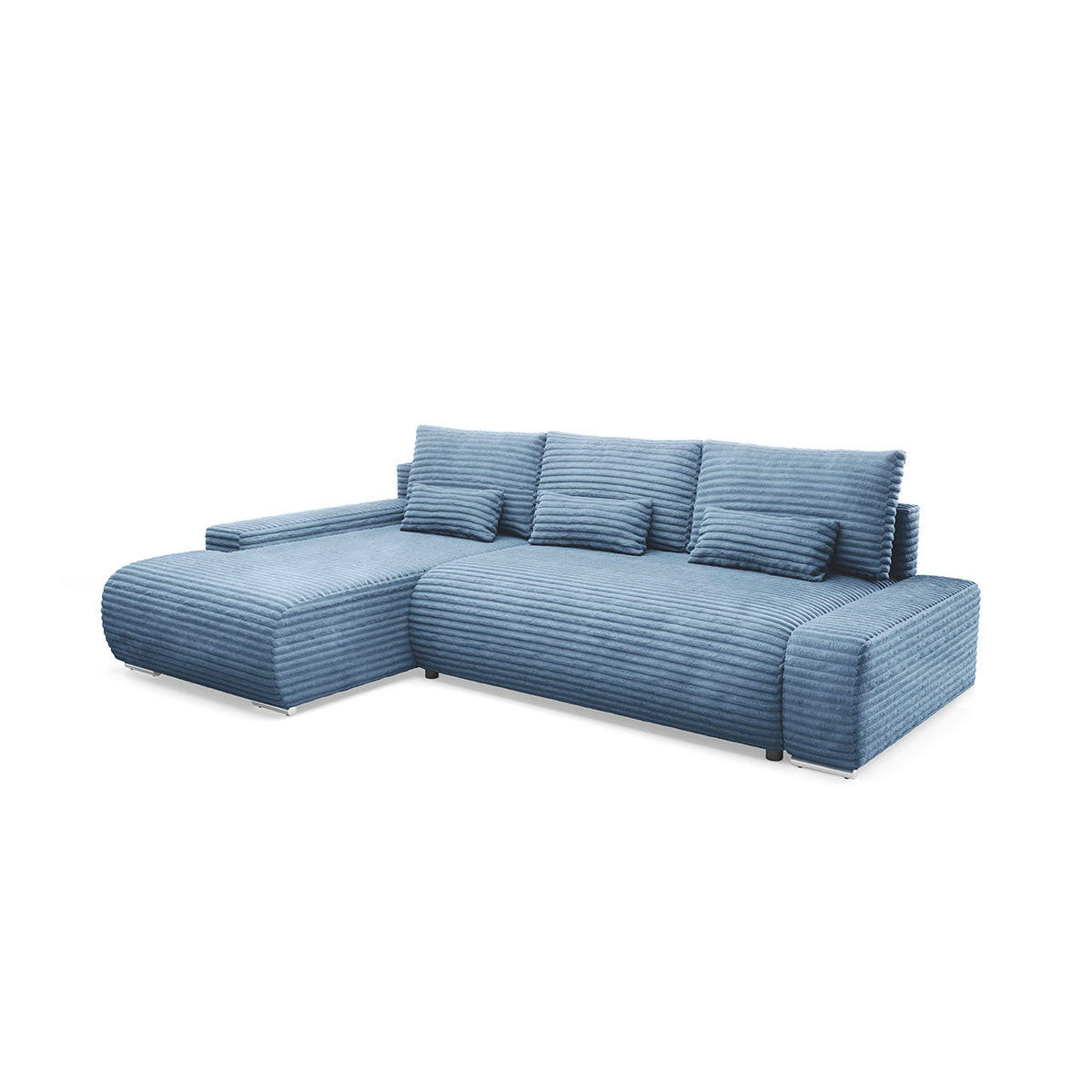 Petits-meubles Ecksofa Blau 265x172 cm