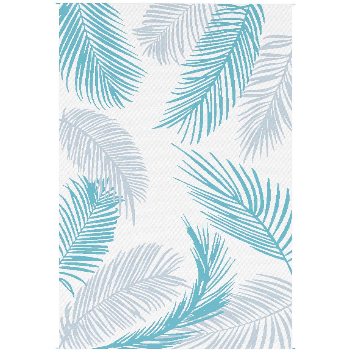 OUTDOORTEPPICH DE-10921 Hellblau - Hellblau, Kunststoff (182/274cm) - ComfortXL