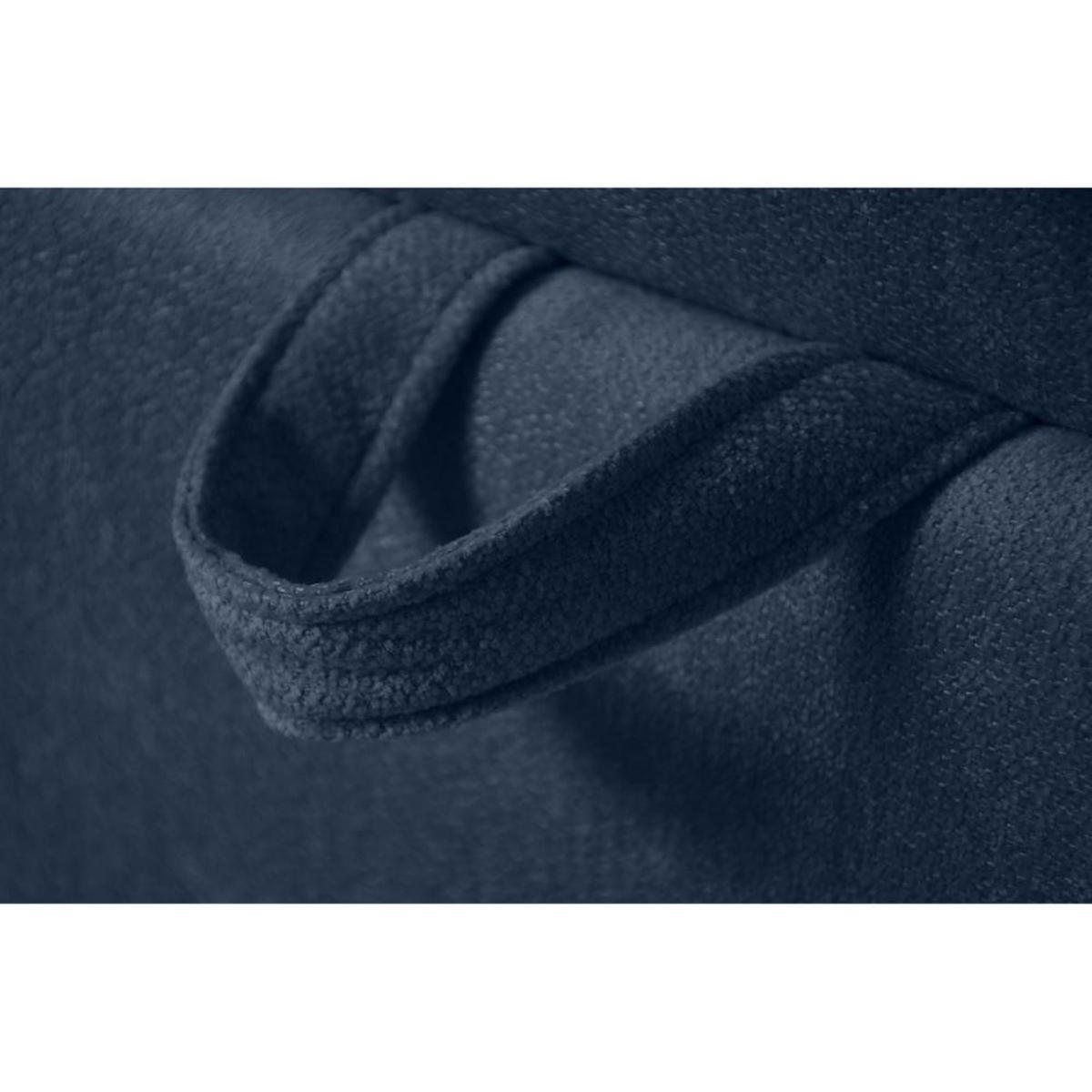 BOXBETT Solido mit Bettkasten 160x200 cm blau - Blau/Schwarz, Textil/Metall (160/200cm) - Beautysofa