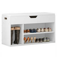 SCHUHSCHRANK, weiß 80/30/44 cm - Weiß, Holzwerkstoff (80/44/30cm)