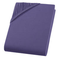 SPANNBETTLAKEN Boxspringbett Jersey 180x200 180x220 200x200 200x200, Wasserbett Bettlaken aus 100% Baumwolle - Lila, Textil (200/220cm) - Carpe Sonno