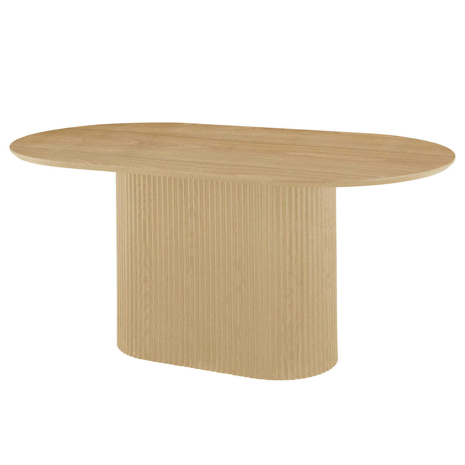 ESSTISCH - MDF - Eichefarben, Holzwerkstoff (90/160/75cm) - home24