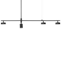 HÄNGELAMPE Foyle 10/122/69 cm - Schwarz, Metall (10/122/69cm) - Beliani