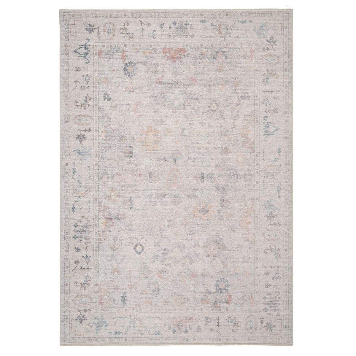 VINTAGE-TEPPICH Ishani Audrey Beige - Beige, Textil (191/279cm) - Kukoon Rugs