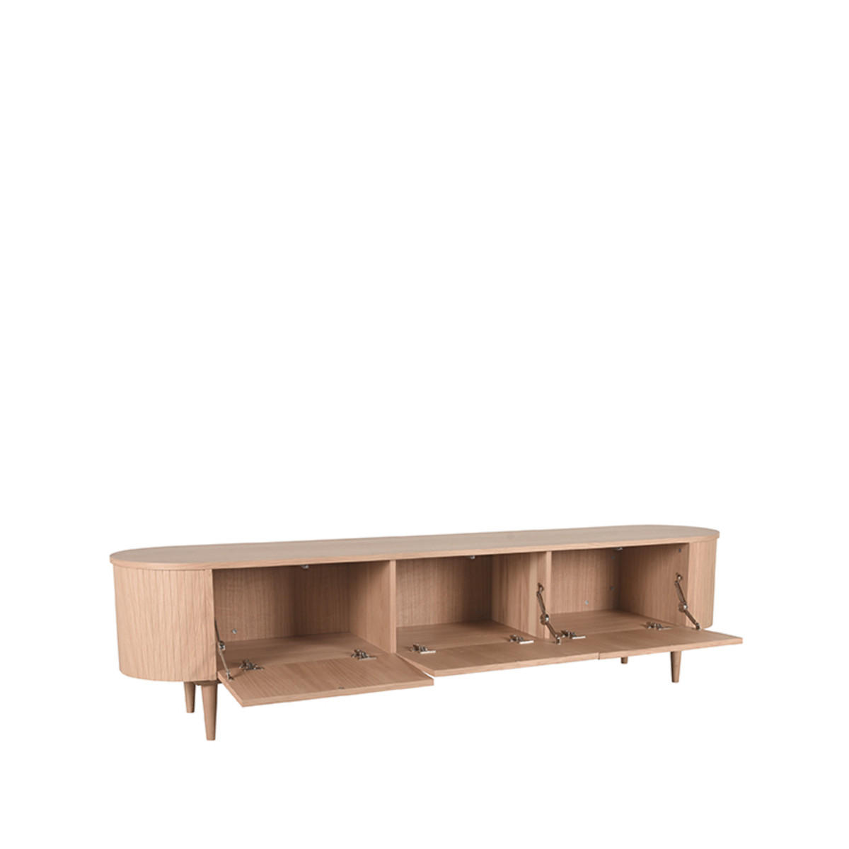 TV-MÖBEL Oliva Beige 47/220/55 cm - Beige, Holz (220/55/47cm) - LABEL51