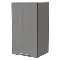 KÜCHENHÄNGESCHRANK Essen W2/40 Grau Hochglanz / Grau Matt 40 / 32,5 / 72cm - Grau, Holz/Holzwerkstoff (40/72/32.5cm) - Feldmann-Wohnen