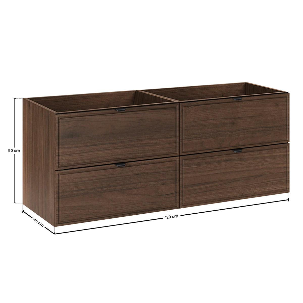 DONJI ELEMENT ZA UMIVAONIK 120cm Elias Drvo - smeđa, drvni materijal (120/50/46cm) - Petits-meubles