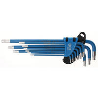 WINKELSCHLÜSSEL-SATZ | T-PROFIL (FÜR TORX) / T-PROFIL (FÜR TORX) MIT - Multicolor, Kunststoff/Metall (1/1cm) - BGS technic