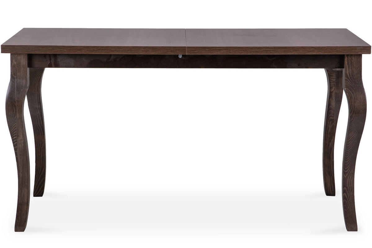 ESSTISCH CABIO ausziehbar bis 190cm, Walnuss dunkel - Walnussfarben, Holz (150/77/80cm) - KONSIMO®