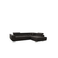 ECKSOFA Carmelo In Nova - Anthrazit, Holzwerkstoff/Textil (275/202cm) - Fun Möbel