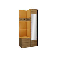GARDEROBEN-SET Orion XXV - Eiche Artisan/Orange, Holzwerkstoff/Kunststoff (82/186/46cm) - MIRJAN24