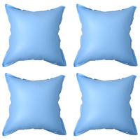 POOLKISSEN Aufblasbare Für Aufstellpools 4er Set Pvc - Blau, Kunststoff (119/60/110cm) - vidaXL