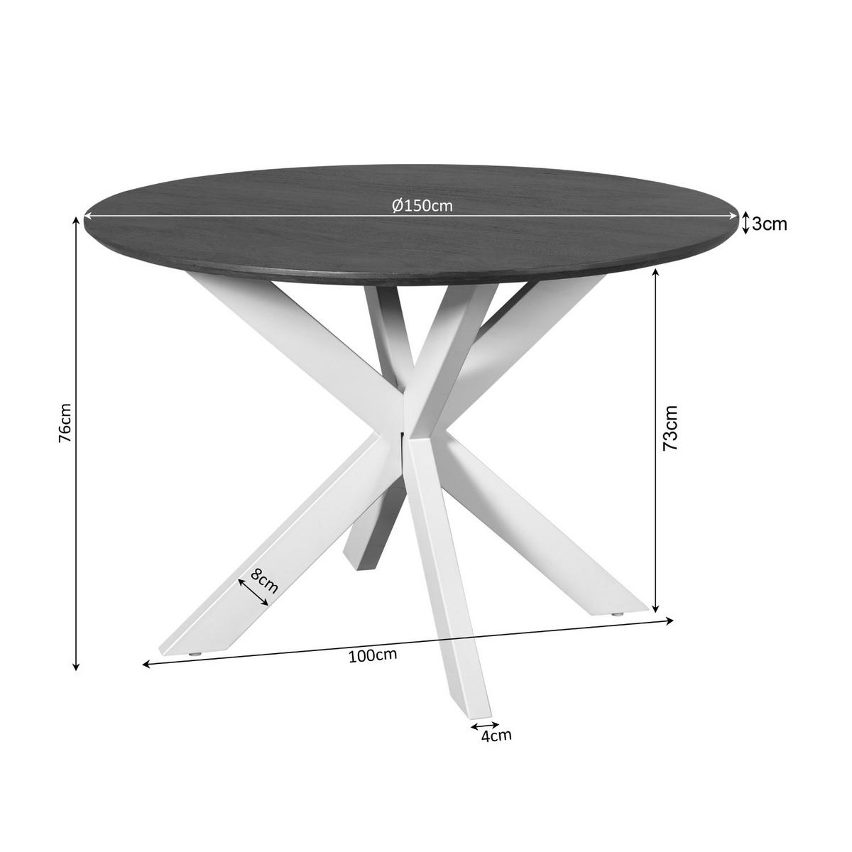 ESSTISCH Madison Braun 150/150/76 cm - Braun, Holz (150/150/76cm) - Starfurn