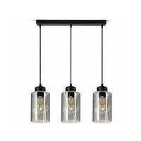 PENDELLEUCHTE TUBE - Transparent/Schwarz, Glas/Metall (10/50/80cm) - kiki design