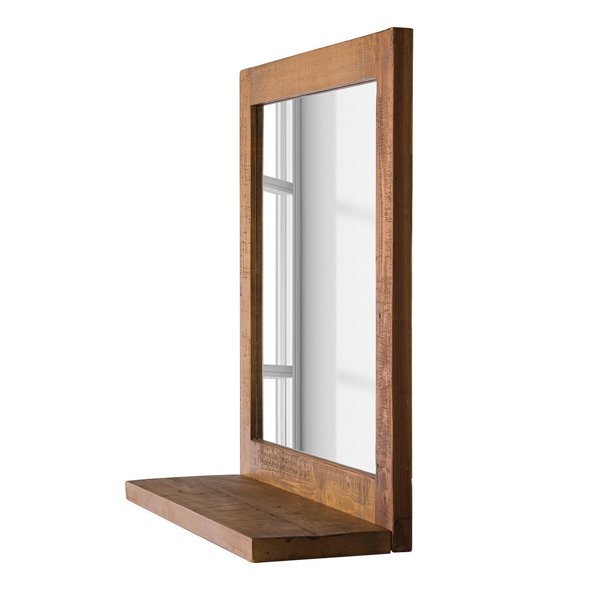 SPIEGEL - Pinie massiv - Pinie Dunkel - Braun, Holz (68/69/22cm) - home24