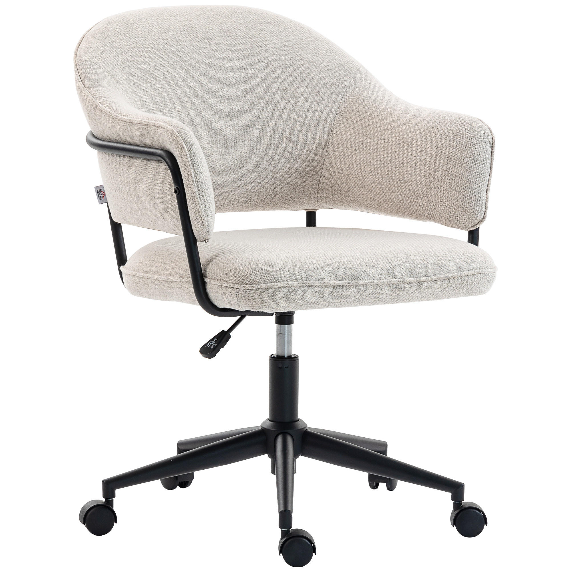 DREHSTUHL DE-11816 höhenverstellbar & 360° drehbar Creme - Weiß, Textil (63/92/65cm) - ComfortXL