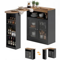 BARTISCH Schwarz 1 Stück - Schwarz, Kunststoff (150/80/105.5cm) - GiPP