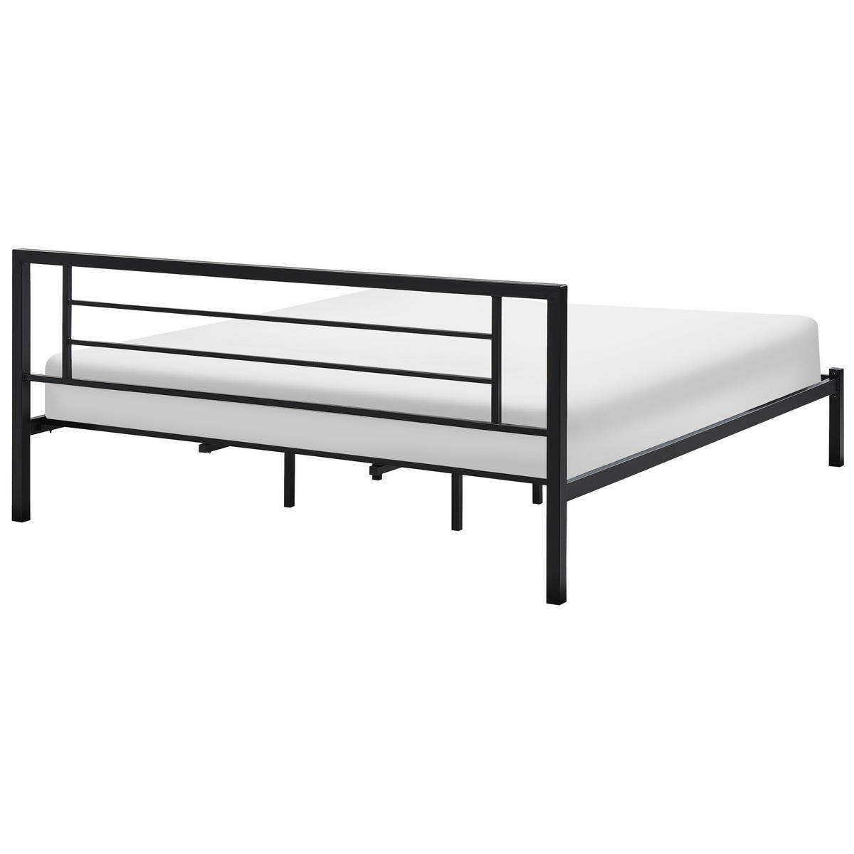 METALLBETT 180/200 cm Schwarz Cusset - Schwarz, Metall (180/200cm) - Beliani