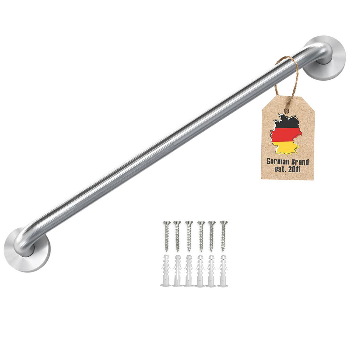 HANDTUCHHALTER 100/1.9 cm (Gebürstet) - Silberfarben, Metall (5/7/100cm) - Intirilife