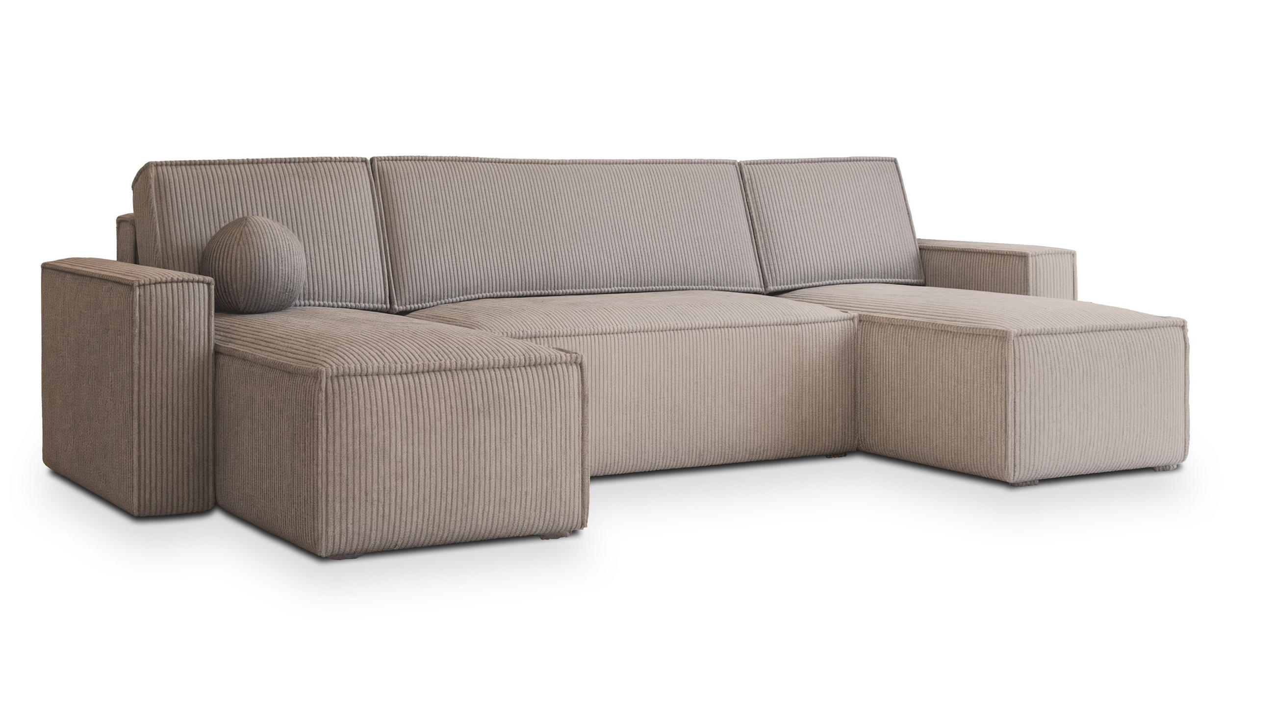 Masseno Wohnlandschaft Beige 306x85x140 cm