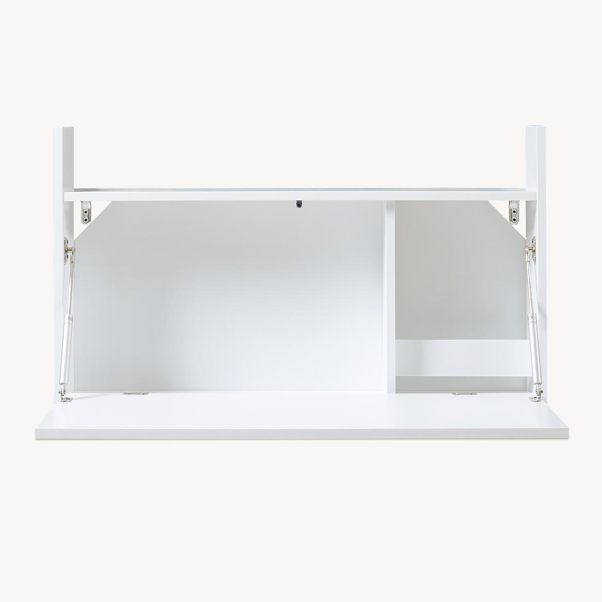 NÁSTĚNNÝ STŮL Rautalampi - bílá, kompozitní dřevo (83/48/14.5cm) - [en.casa]