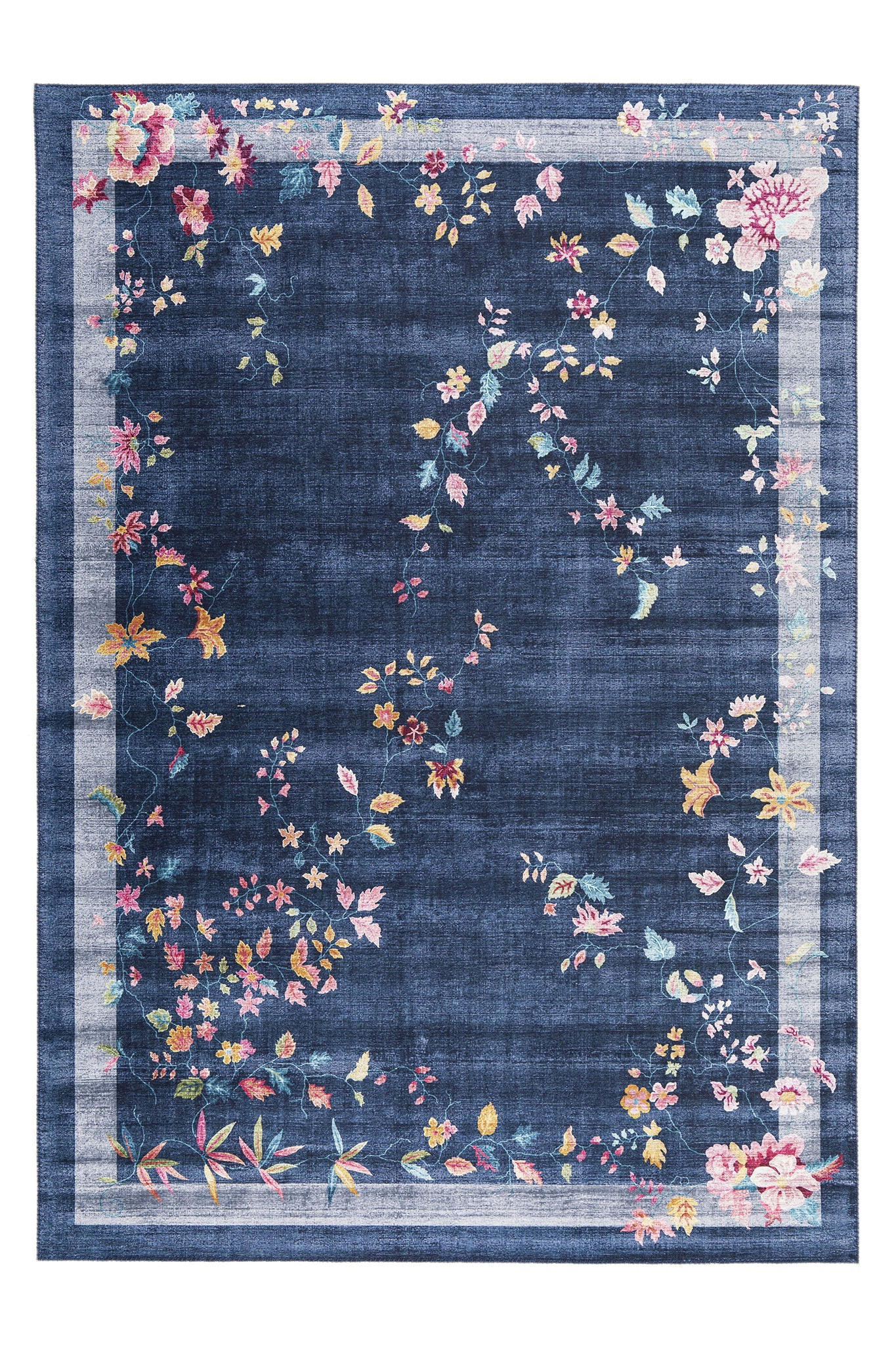 TEPPICH mit englischer Nahtverarbeitung blau - Blau, Textil (200/290cm) - AFK Living