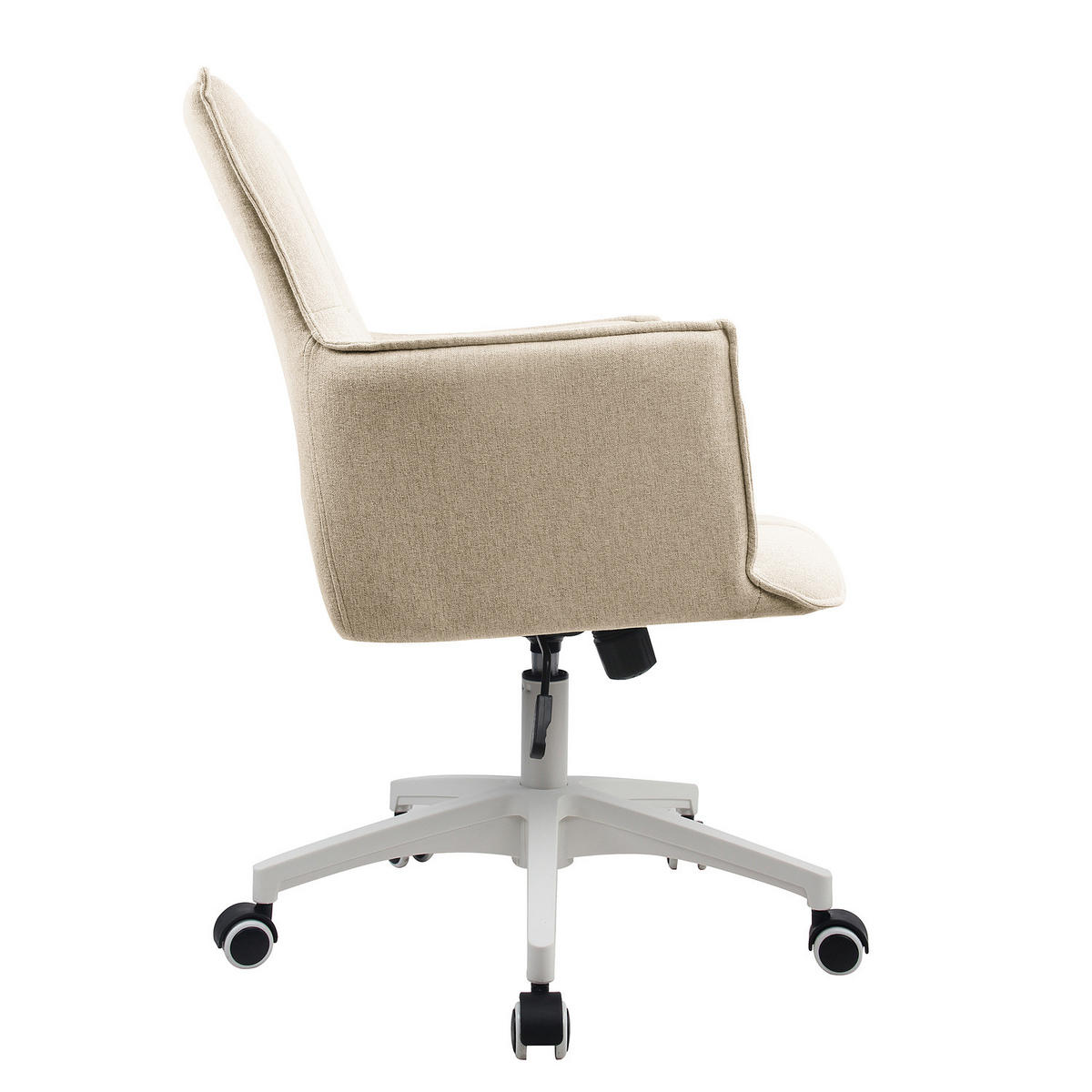 BÜRODREHSTUHL - Webstoff - Beige - Beige, Kunststoff/Textil (60/80/63cm) - home24