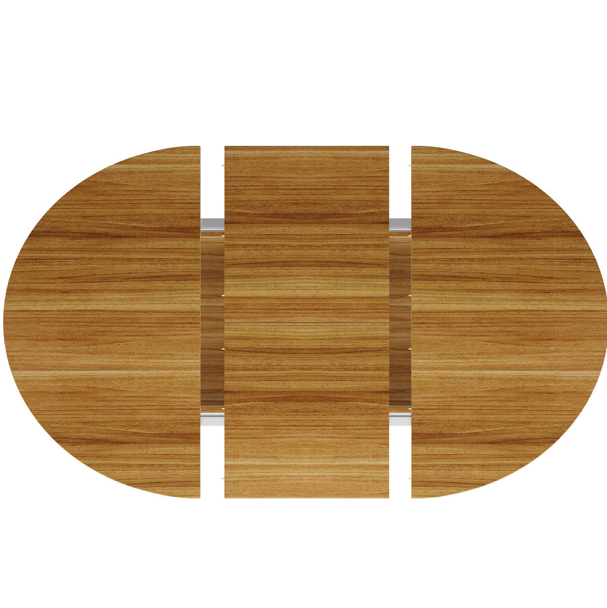 ESSTISCH aus MDF 118(158)x118x76,8 cm Braun ausziehbar mit ovaler Erweiterung und Holzoptik - Braun, Holzwerkstoff (118/118/76cm) - Modfu