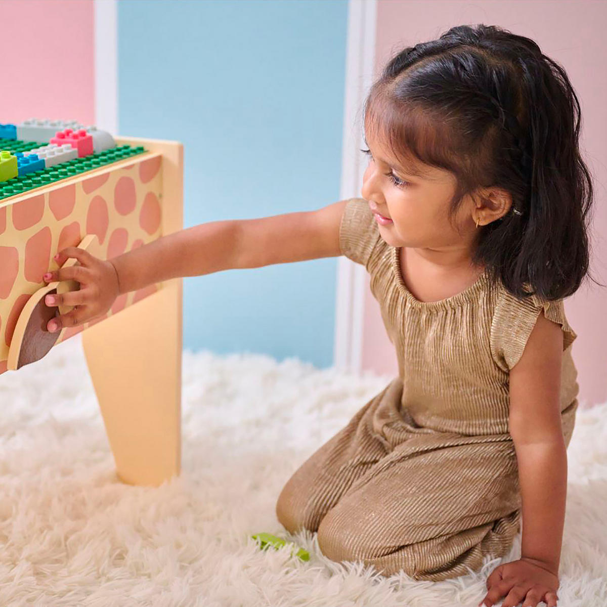 AKTIVITATSTISCH 2-in-1 Holz mit Stauraum, 71cm, Mehrfarbig - Multicolor, Holzwerkstoff (41/65cm) - Teamson Kids