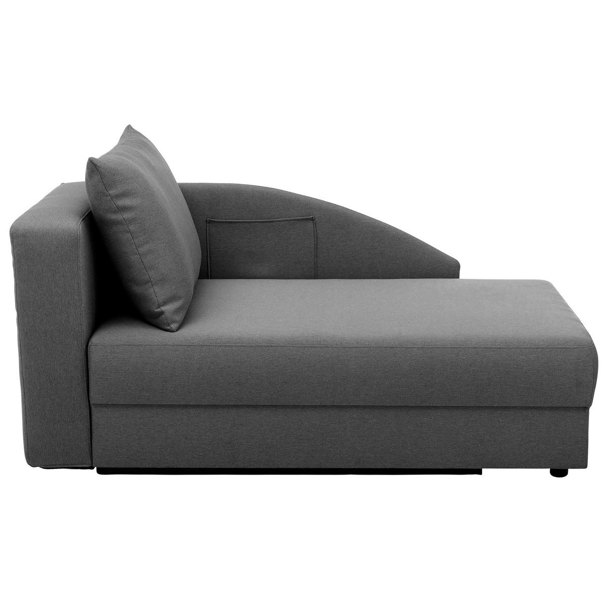 RECAMIERE Armlehne links Kalila Flachgewebe anthrazit - Anthrazit, Kunststoff (154/86/93cm) - 58aufmkessel