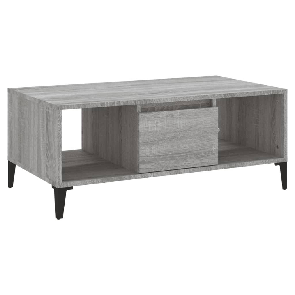 COUCHTISCH Grau Sonoma 90x50x36,5 cm Holzwerkstoff - Grau, Holzwerkstoff (90/50/36.5cm) - furnicato