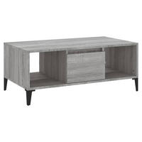 COUCHTISCH Grau Sonoma 90x50x36,5 cm Holzwerkstoff - Grau, Holzwerkstoff (90/50/36.5cm) - furnicato