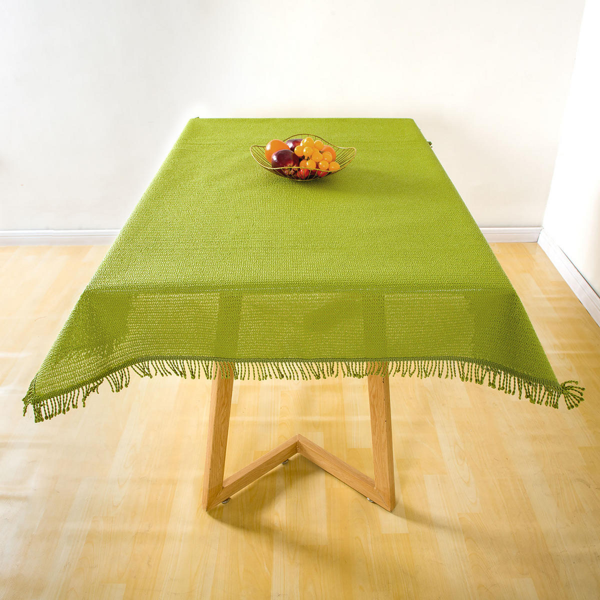 TISCHDECKE Gartentischdecke Grün 130x160 cm Weichschaum - Grün, Textil (130/160cm) - TiborTex