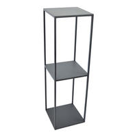 BLUMENTISCH Base Schwarz - Schwarz, Metall (30/30/100cm) - LOFT42