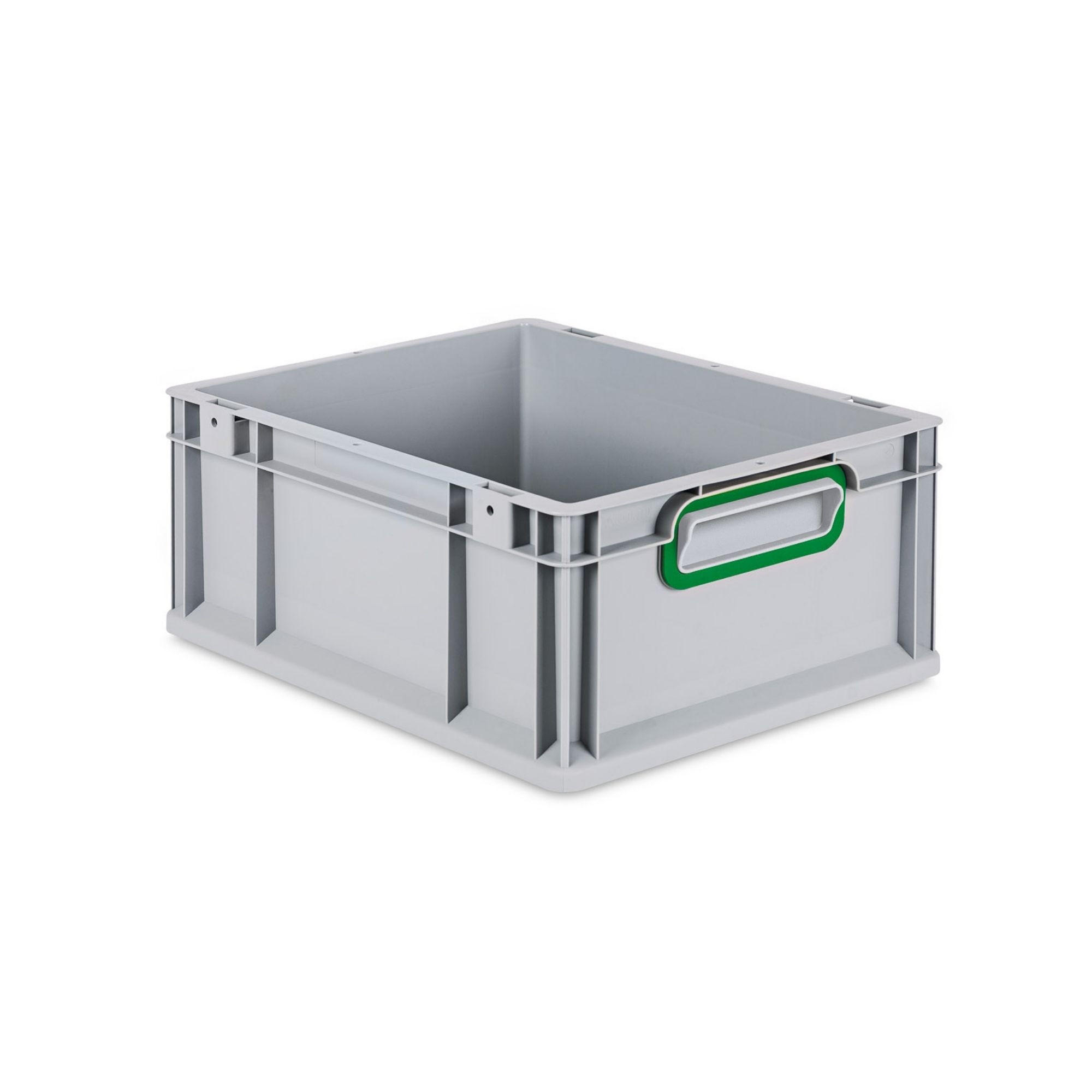 EUROBOX Nextgen Color 17x30x40cm 16 Liter Griffe Grün Geschlossen - Grün, Kunststoff (30/17/40cm) - PROREGAL