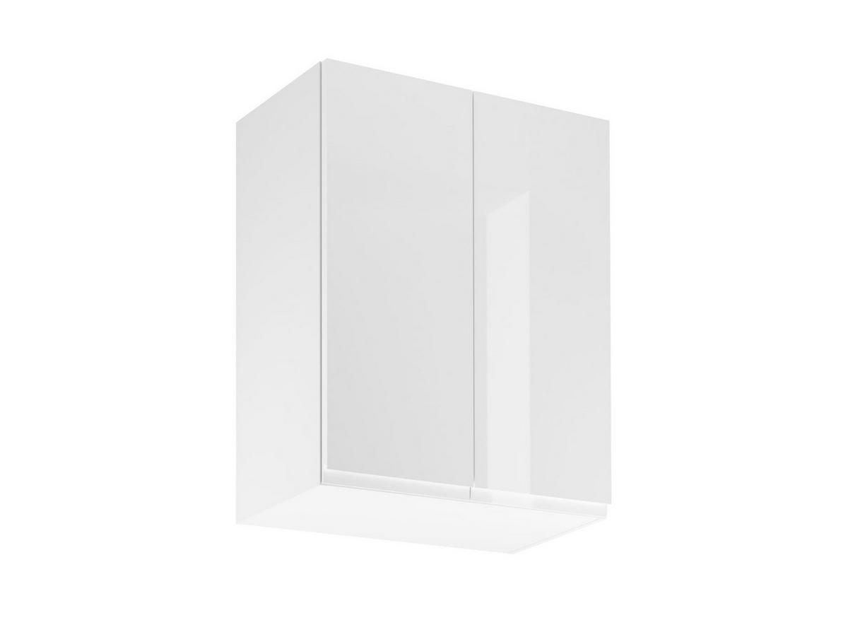 KÜCHENZEILE 420 cm - Aspen KA6-M420 - in Weiß/Hochglanz - Weiß Hochglanz, Holz (420/212/58cm)