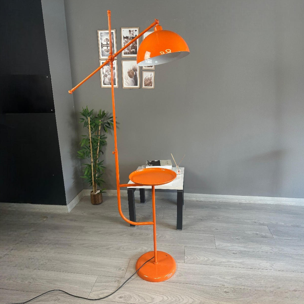 STEHLAMPE Raxon 165 Cm - Orange, Metall (30/30/165cm) - Bamyum