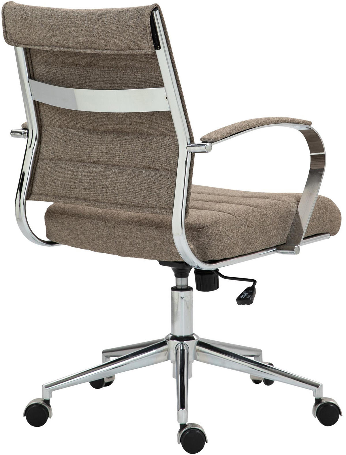 BÜROSTUHL Rynex Stoff taupe - Taupe/Chromfarben, Textil/Metall (57/100/62cm) - TPFLiving