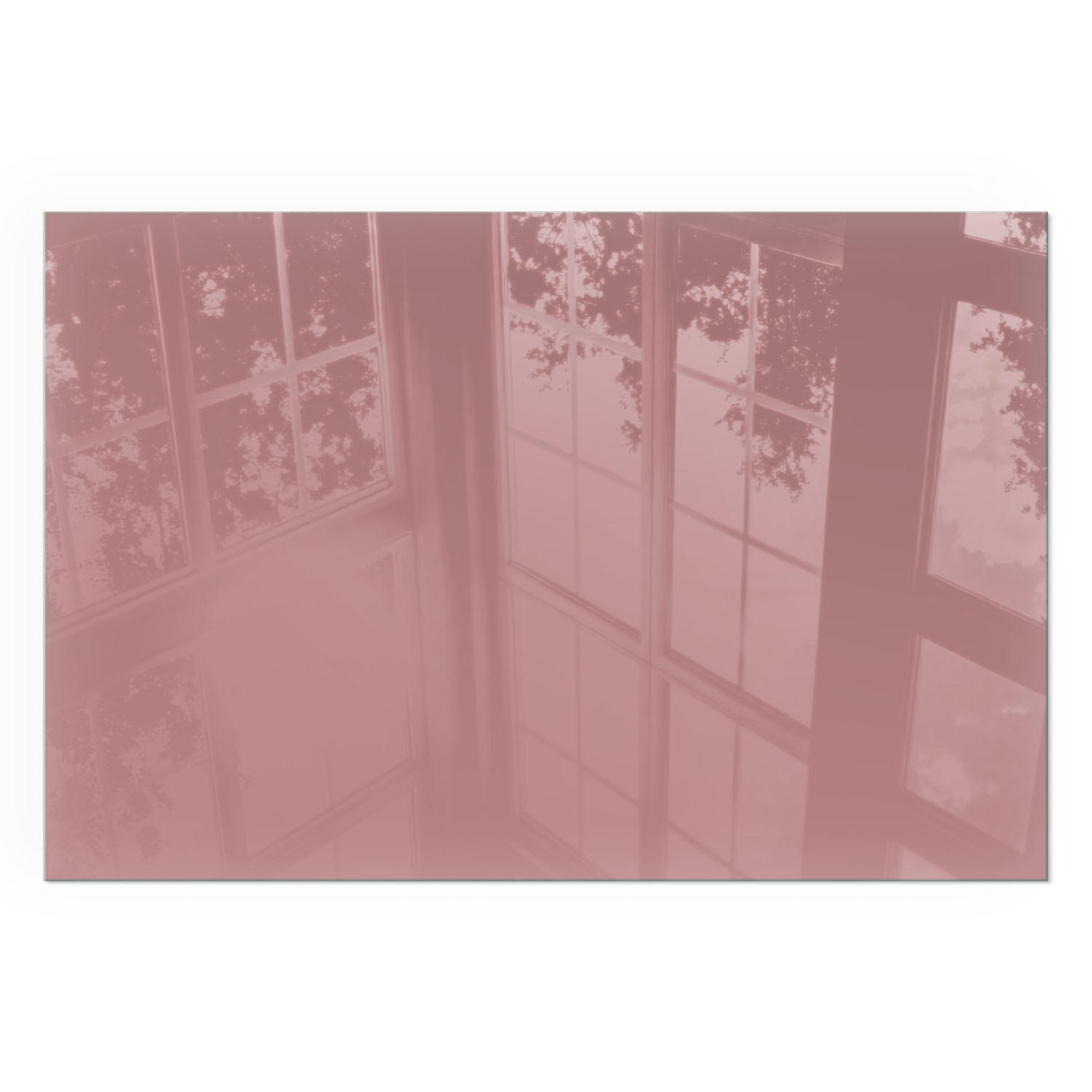 GLASPLATTE für Kamin 60x40 cm - Pink, Glas (60/40/0.4cm) - TULUP