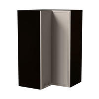 ECKHÄNGESCHRANK Salo W14/60 Schwarz / Kaschmir Matt 60 / 60 / 96cm - Kaschmir/Schwarz, Holz/Holzwerkstoff (60/96/60cm) - Feldmann-Wohnen