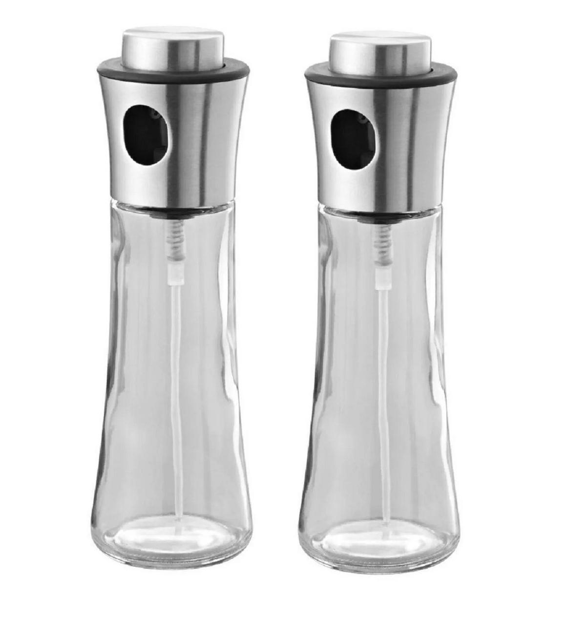 ÖL- & ESSIGSPRÜHER-SET – 2er Set, 200 ml – Glas & Edelstahl, Präzise Dosierung für Salate, Marinaden & Grillgerichte, Langlebig, Spülmaschinengeeignet - Silberfarben, Glas/Kunststoff (6/20/6cm) - Zwilling