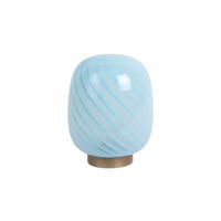 TISCHLAMPE Summer Globe 15.6/15.6/20 cm - Blau, Glas (15.6/15.6/20cm) - Leitmotiv